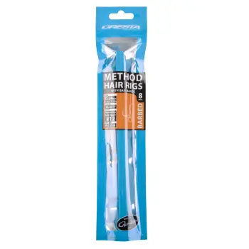 CRESTA Method Hair Rigs With Band Barbed