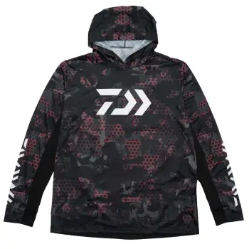 DAIWA 21ST Hoodie Shirt 30021E - Red