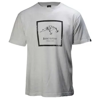 DAIWA T-Shirt BORN TO FISH Ash Gray Limited Edition