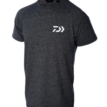 DAIWA DVEC T-Shirt Dark Grey & White