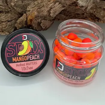 DELPHIN Feeder Wafters D SNAX Duo Mango Peach 10x7mm 20g