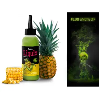 DELPHIN Fluo Smoke Dip D SNAX LiquiX Ananas Corn 100 ml