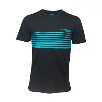 DRENNAN T-Shirt Black Aqua