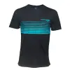 DRENNAN T-Shirt Black Aqua