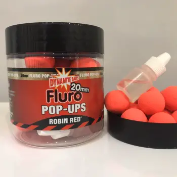 DYNAMITE BAITS Robin Red Fluro Pop-Up 20mm