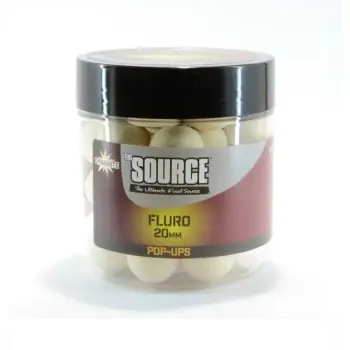 DYNAMITE BAITS The Source White Fluro Pop-Up 20mm