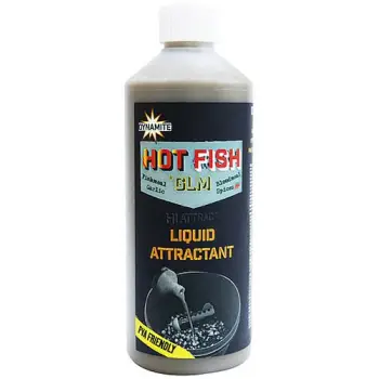 DYNAMITE BAITS Liquid Attractant 500ml Hot Fish and GLM