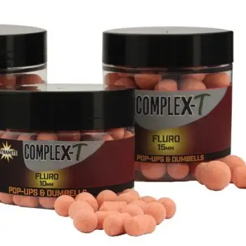 DYNAMITE BAITS CompleX-T Fluro Pop-Ups and Dumbells