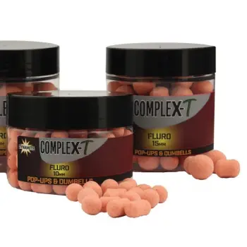 DYNAMITE BAITS CompleX-T Fluro Pop-Ups and Dumbells
