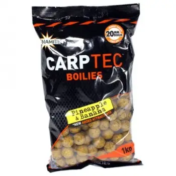 DYNAMITE BAITS Pineapple and Banana Carp Tec Boilies 20mm