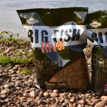 DYNAMITE BAITS Big Fish River Cheese and Garlic Pellets 4, 6, 8mm 1.8kg
