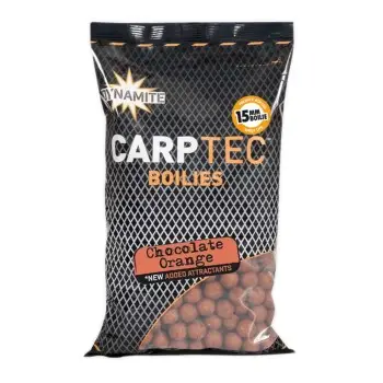 DYNAMITE BAITS Chocolate Orange Carp Tec Boilies 15mm 1.8kg