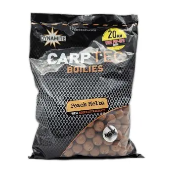 DYNAMITE BAITS Peach Melba Carp Tec Boilies 20mm 1.8kg