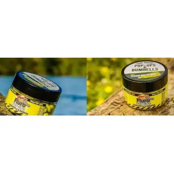DYNAMITE BAITS Pineapple Banana Fluro Pop-Ups - Dumbells