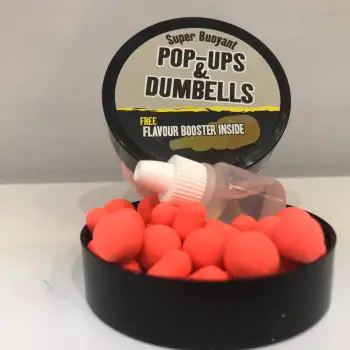 DYNAMITE BAITS Robin Red Fluro Pop-Up and Dumbells