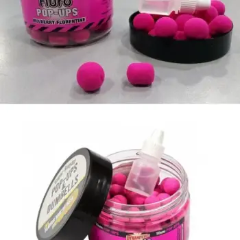 DYNAMITE BAITS Mulberry Florentine Fluro Pop-Ups and Dumbells