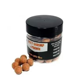DYNAMITE BAITS Spicy Shrimp and Prawn Foodbait Pop Up 15mm