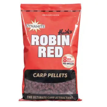 DYNAMITE BAITS Robin Red Pre Drilled Pellets 900g