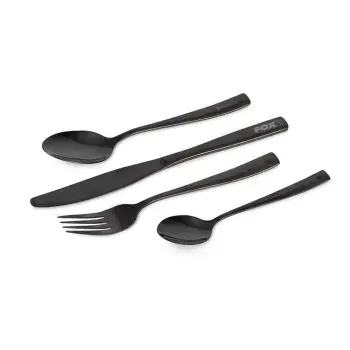 FOX Cookware Black Stainless Cutlery Set