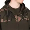 FOX LW Khaki with Camo Split Zip Hoody