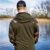 FOX LW Khaki with Camo Split Zip Hoody