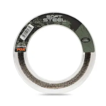 FOX Soft Steel Fleck Camo Leader 100m