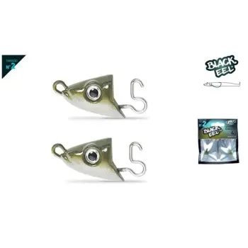 FIIISH Black Eel No2 Jig Head 4g Shallow - Kaki