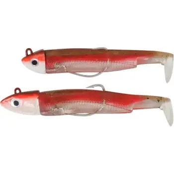 FIIISH Black Minnow No1 Double Combo Jig Head 3g-6g - 2 Lure Bodies 7cm