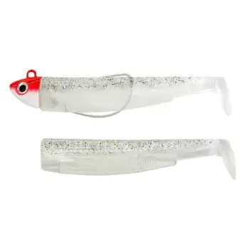 FIIISH Black Minnow No1 Combo Jig Head 6g - 2 Lure Bodies 7cm