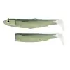 FIIISH Black Minnow No3 Combo Jig Head 12g - 2 Lure Bodies 12cm