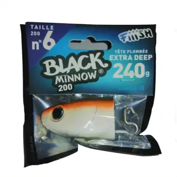 FIIISH Black Minnow No6 Jig Head 240g Extra Deep