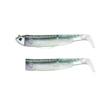 FIIISH Black Minnow No2 Combo Jig Head 5g - 2 Lure Bodies 9cm