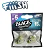 FIIISH Black Minnow No5 Jig Head 15g Shallow