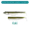 FIIISH Black Minnow No2 Combo Jig Head 10g - 2 Lure Bodies 9cm
