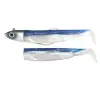 FIIISH Black Minnow No3 Combo Jig Head 25g - 2 Lure Bodies 12cm
