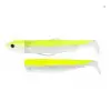 FIIISH Black Minnow No3 Combo Jig Head 25g - 2 Lure Bodies 12cm