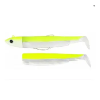 FIIISH Black Minnow No3 Combo Jig Head 25g - 2 Lure Bodies 12cm