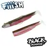FIIISH Black Minnow No4 Combo Jig Head 40g - 2 Lure Bodies 14cm