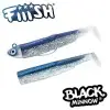FIIISH Black Minnow No2.5 Combo Jig Head 12g - 2 Lure Bodies 10.5cm