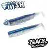 FIIISH Black Minnow No2.5 Combo Jig Head 12g - 2 Lure Bodies 10.5cm
