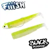 FIIISH Black Minnow No2.5 Combo Jig Head 12g - 2 Lure Bodies 10.5cm