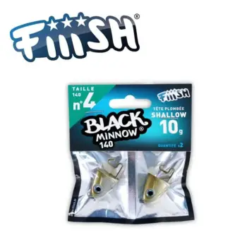 FIIISH Black Minnow No4 Jig Head 10g Shallow