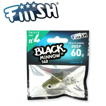 FIIISH Black Minnow No4 Jig Head 60g Deep