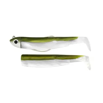 FIIISH Black Minnow No1 Combo Jig Head 3g + 2 Lure Bodies 7cm