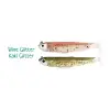 FIIISH Black Minnow No1 Double Combo 2 Jig Heads 3g - 2 Lure Bodies 7cm