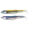 FIIISH Black Minnow No3 Double Combo 2 Jig Heads 25g - 2 Lure Bodies 12cm
