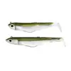 FIIISH Black Minnow No1 Double Combo Jig Head 3g-6g - 2 Lure Bodies 7cm