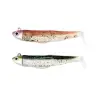 FIIISH Black Minnow No2 Double Combo 2 Jig Heads 8g - 2 Lure Bodies 9cm