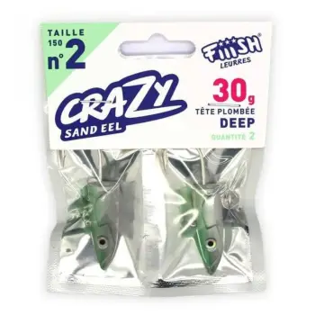 FIIISH Crazy Sand Eel No2 Jig Head 30g Deep