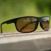 FOX RAGE Matt Black Wrap Brown Lens Eyewear